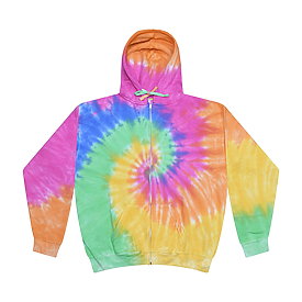 Tie Dye Zip Hoodie