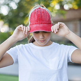 Infinity Her Washed Mesh Back Cap