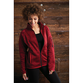 Burnside Ladies Sweater Knit Jacket