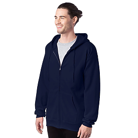 Hanes Full Zip 10 oz. 90/10 Hooded Sweat