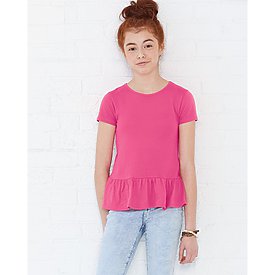 LAT Girls Ruffle Tee