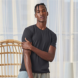 Next Level Premium Fitted Sueded Crew T-shirt