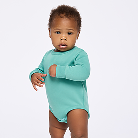 Rabbit Skins Infant Long Sleeve Fleece Bodysuit